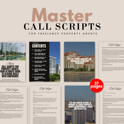 Master Call Scripts For Singapore Property Agents