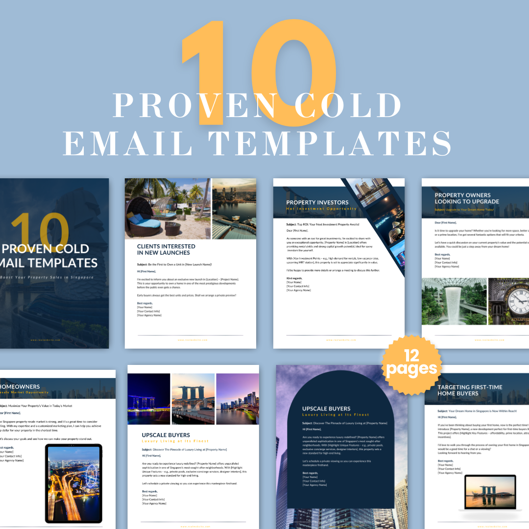 10 Proven Cold Email Templates For Singapore Property Agents